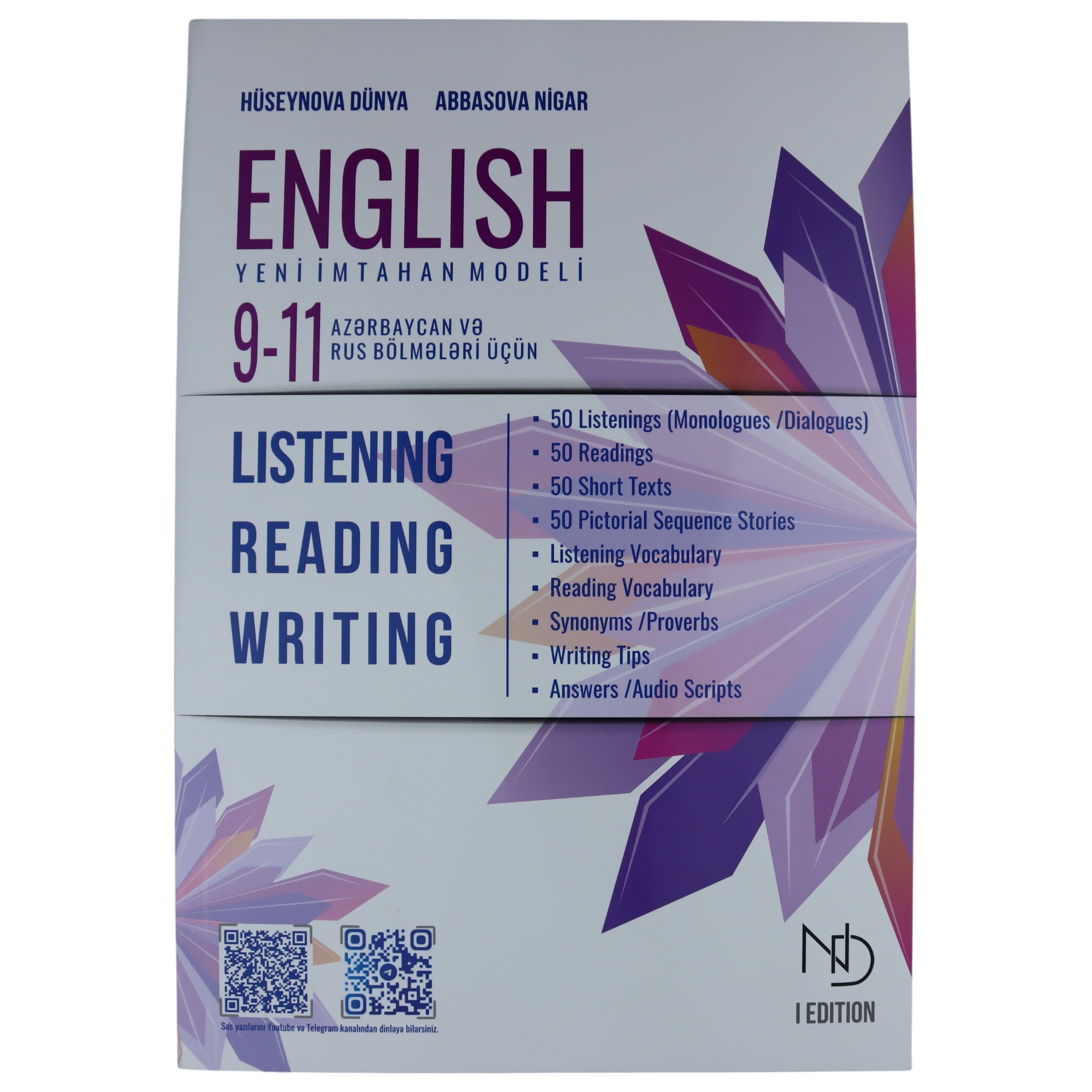 English Listening Reading Writing 9-11-ci siniflər üçün / Abbasova.N Hüseynova.D 