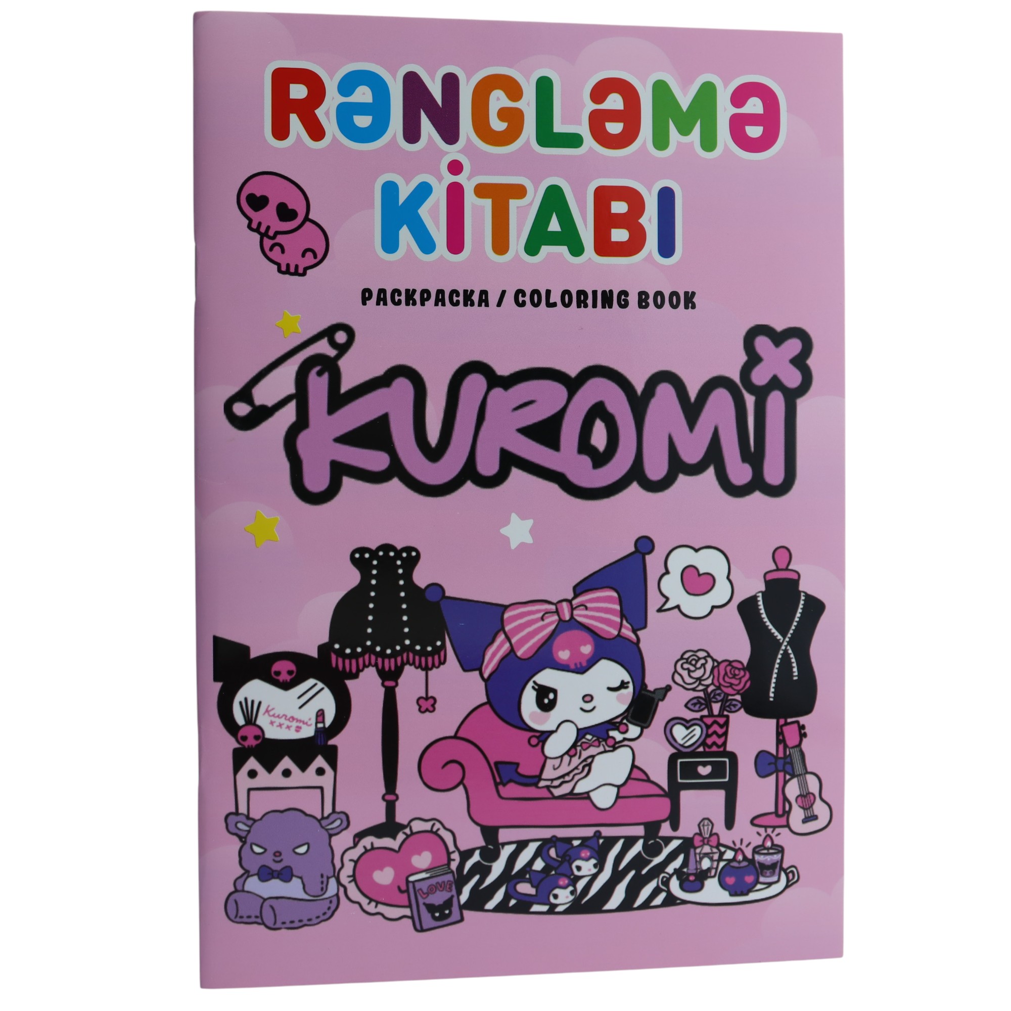 Boyama rəngləmə kitabı-Kuromi / Qanun Nəşriyyatı