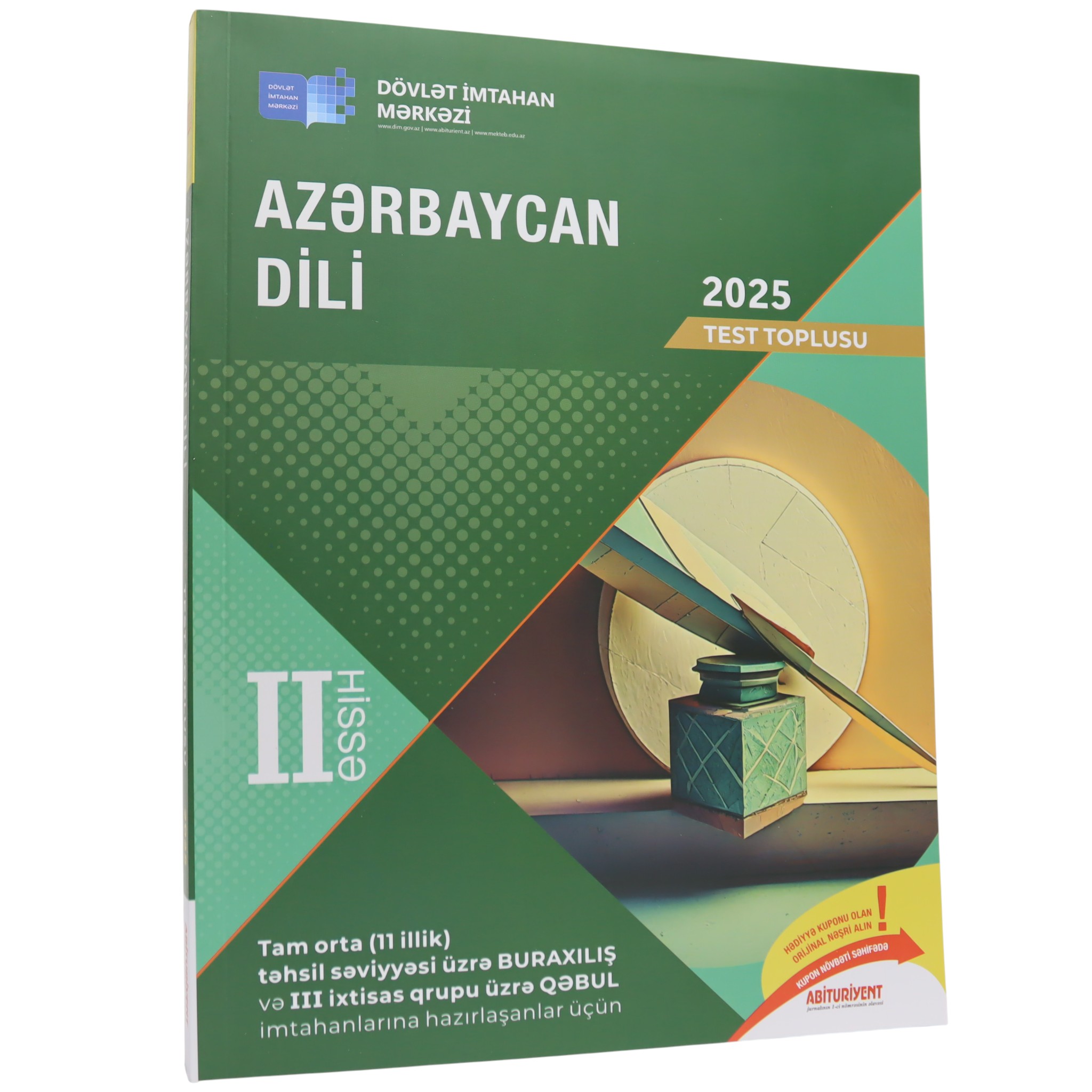 Azərbaycan dili / Test toplusu / II hissə / Dim