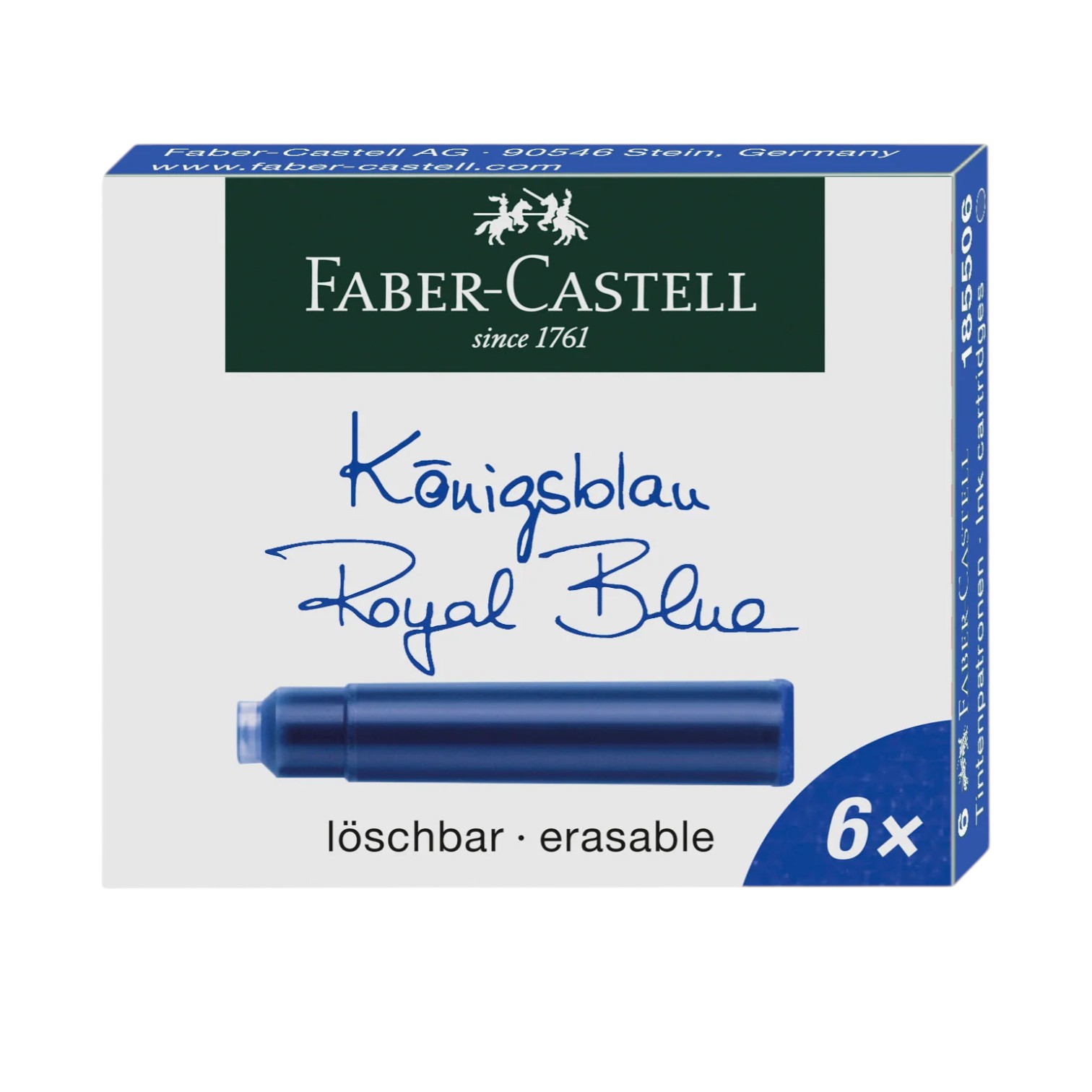 Qələm pero içliyi -sterjin mavi / 185506 / Faber-Castell