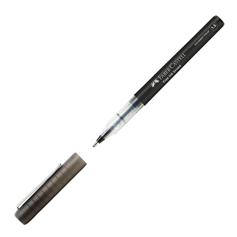 Qələm gel 1.5mm qara 348399 Faber Castell