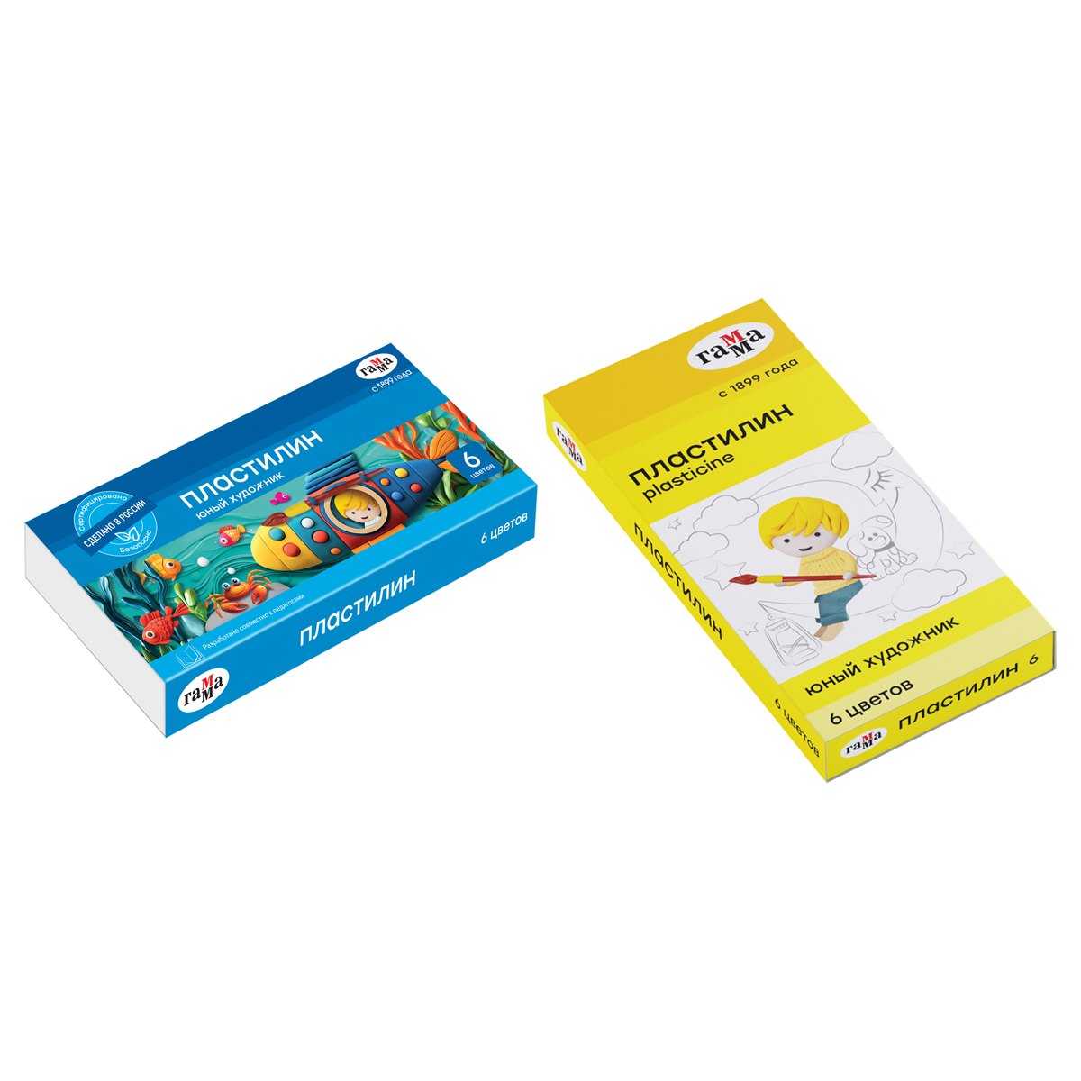PLASTILIN QAMMA YUNIY XUDOJ 6 RENG 280042