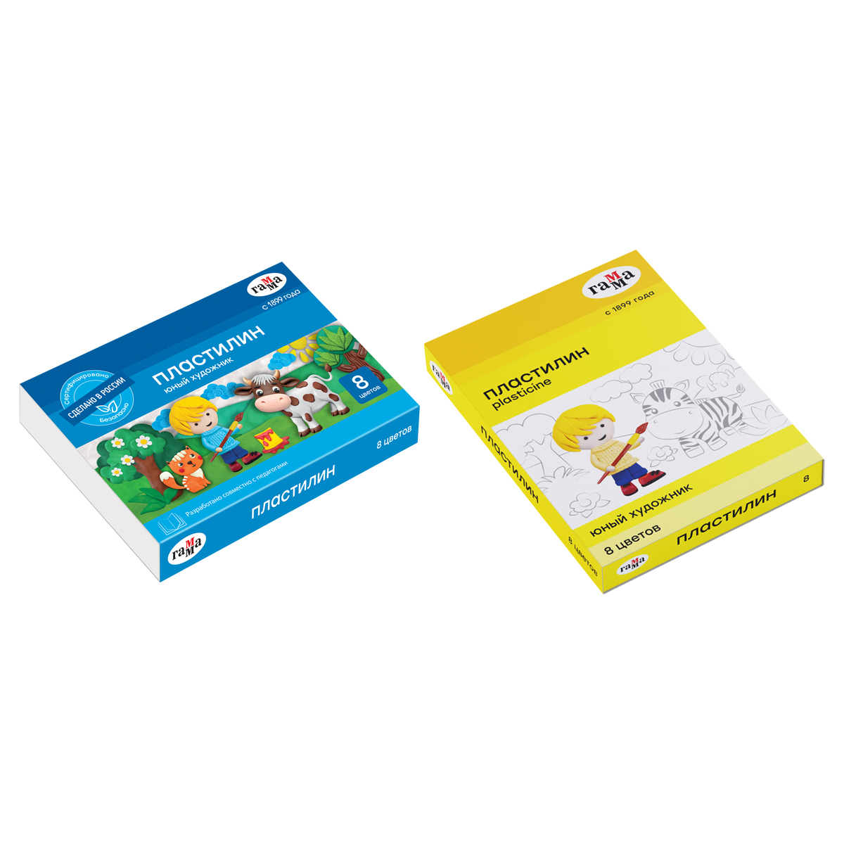 PLASTILIN QAMMA YUNIY XUDOJNIK 8 RENG 280043