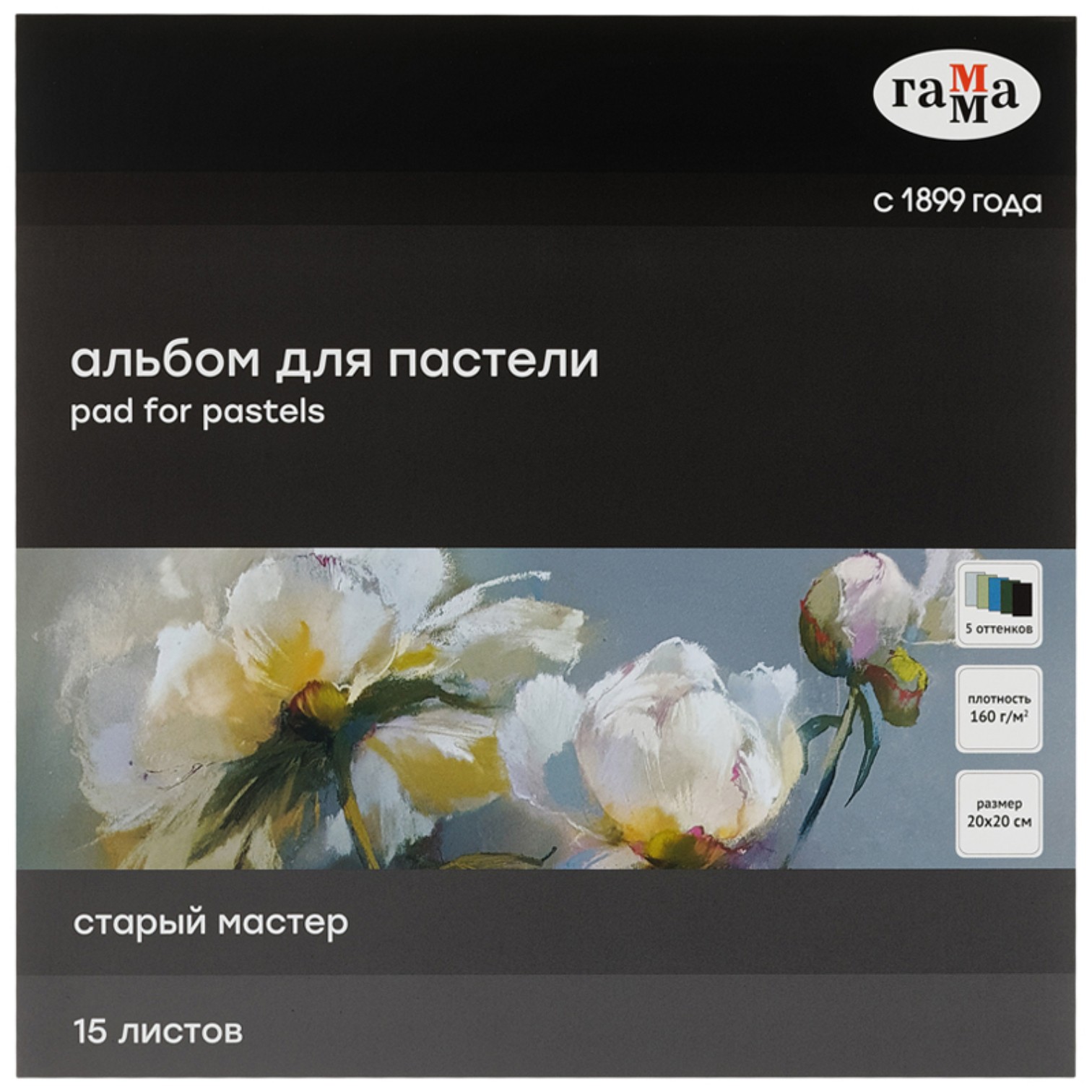 Sketchbook pastel üçün / 200*200 / 15 L / 160 gr / 215525AGRC / Qamma