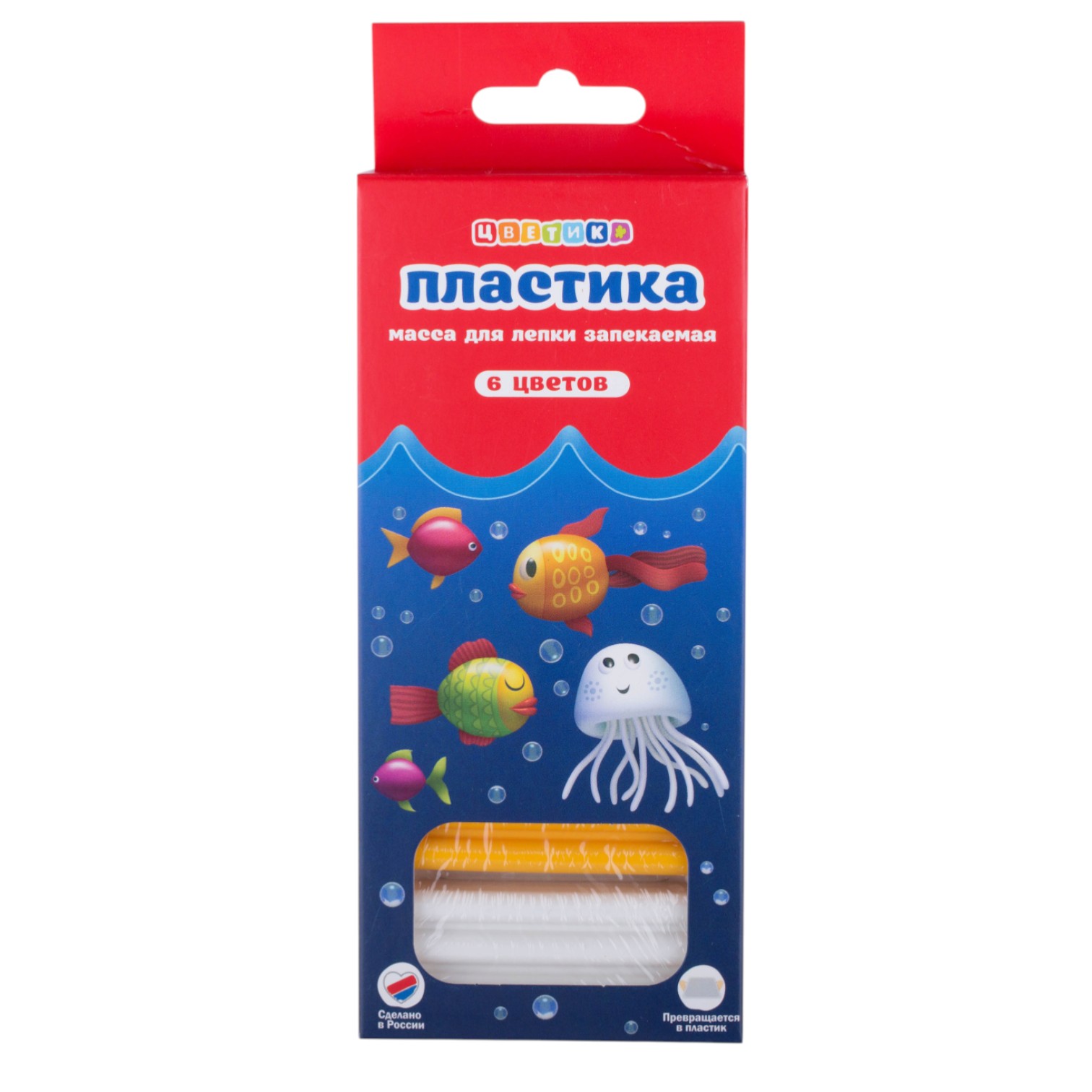 Plastilin 6 rəng / 222411507 / Цветик / Nevskaya palitra