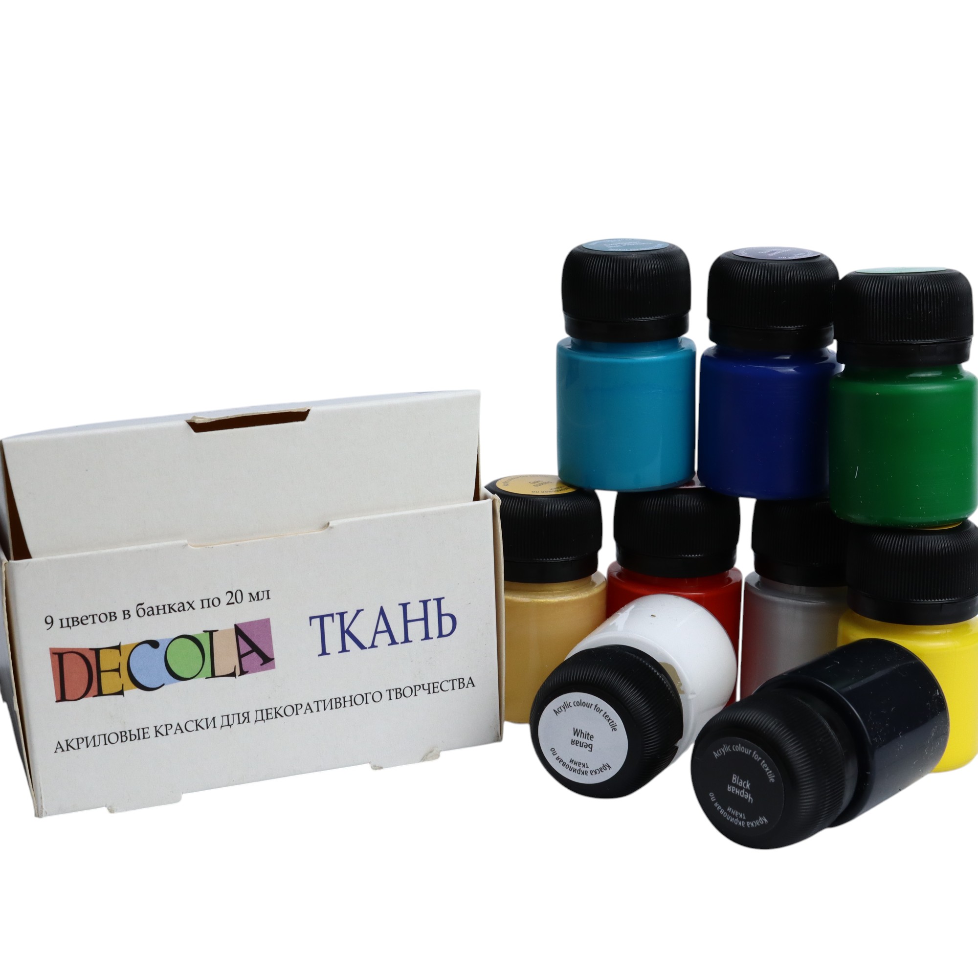 Akril boya / po tkani / 9 rəng / 4141111 / Decola / Nevskaya Palitra