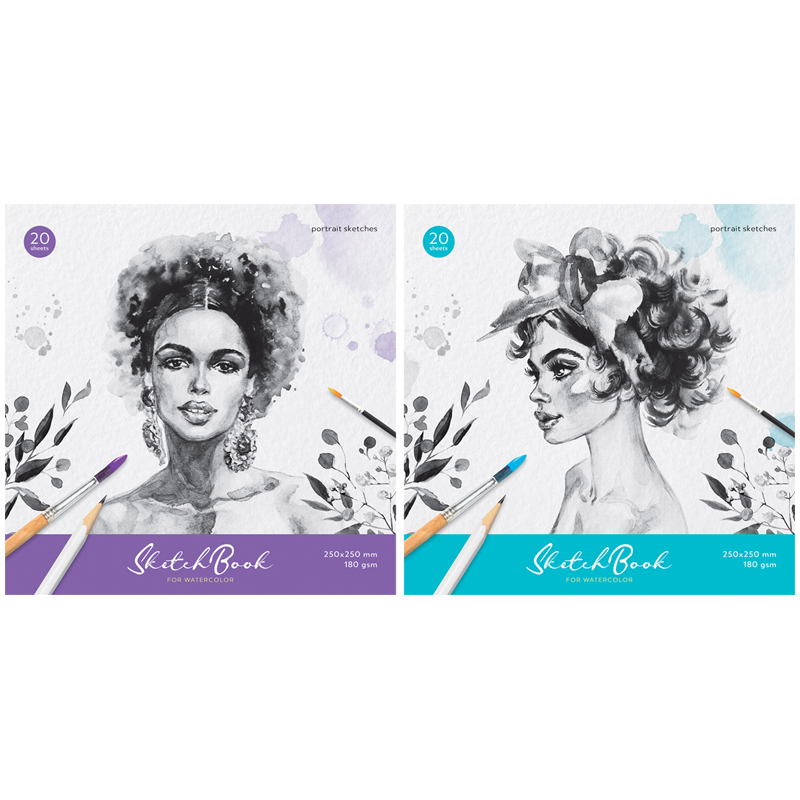 SKETCH BOOK ARTSPACE 250*250  20 VƏRƏQLI "PORTRAIT" 180Г/М2 / Сак20сг_38353