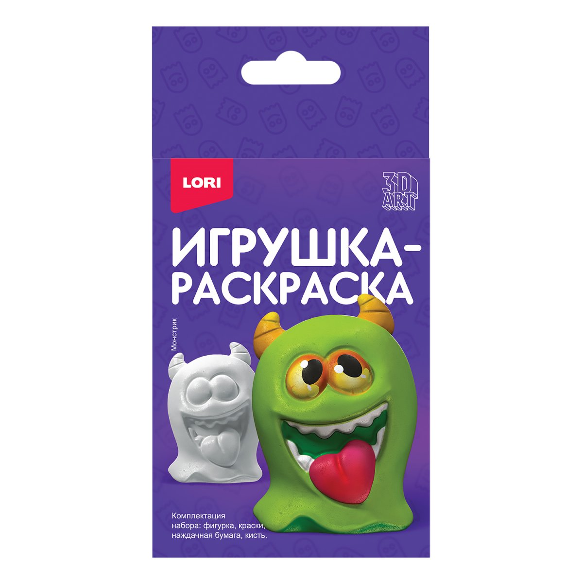 Ир-034 3D Art.Игрушка-раскраска "Монстрик"