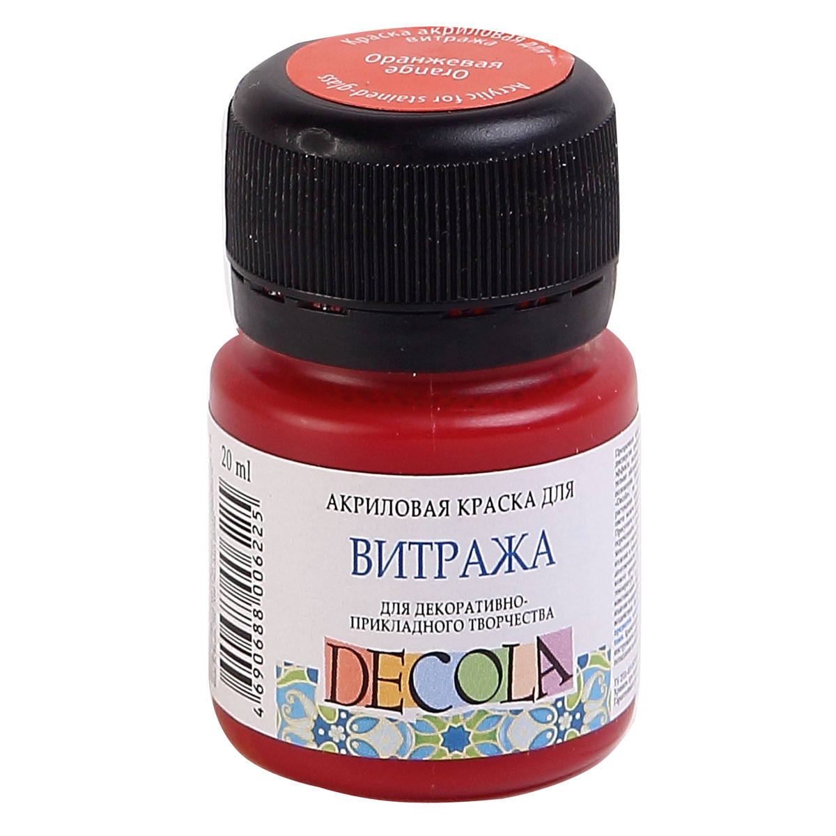Akril boya  dlya vitraja / Dlya Dekorativnoqo Tvorçestva / Oranjevaya / 4226315 / Decola