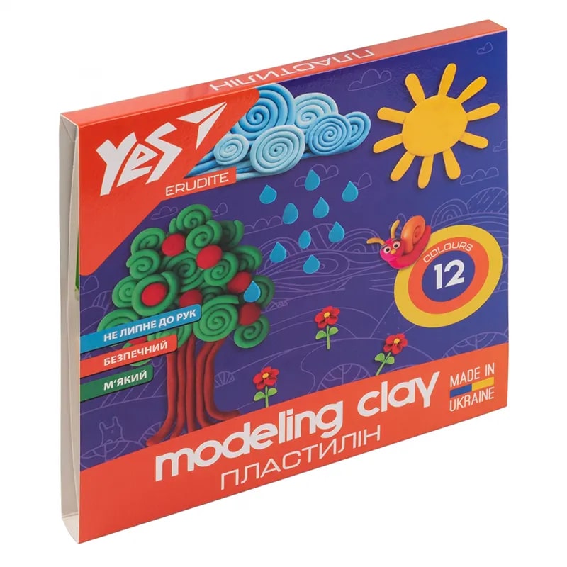 Plastilin 240 gr / 12 rəng / 540560 / YES