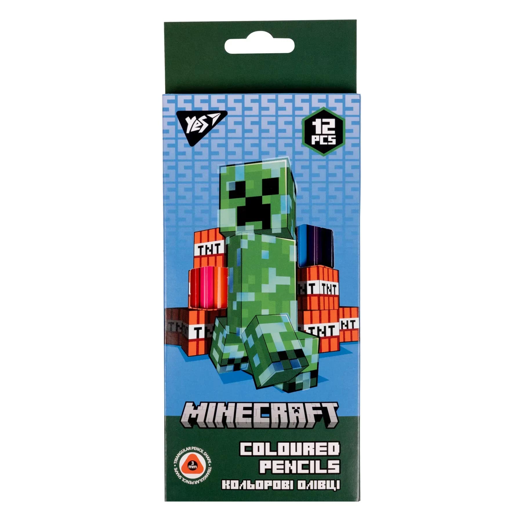Karandaş rəngli 12 rəng Minecraft 290701 YES