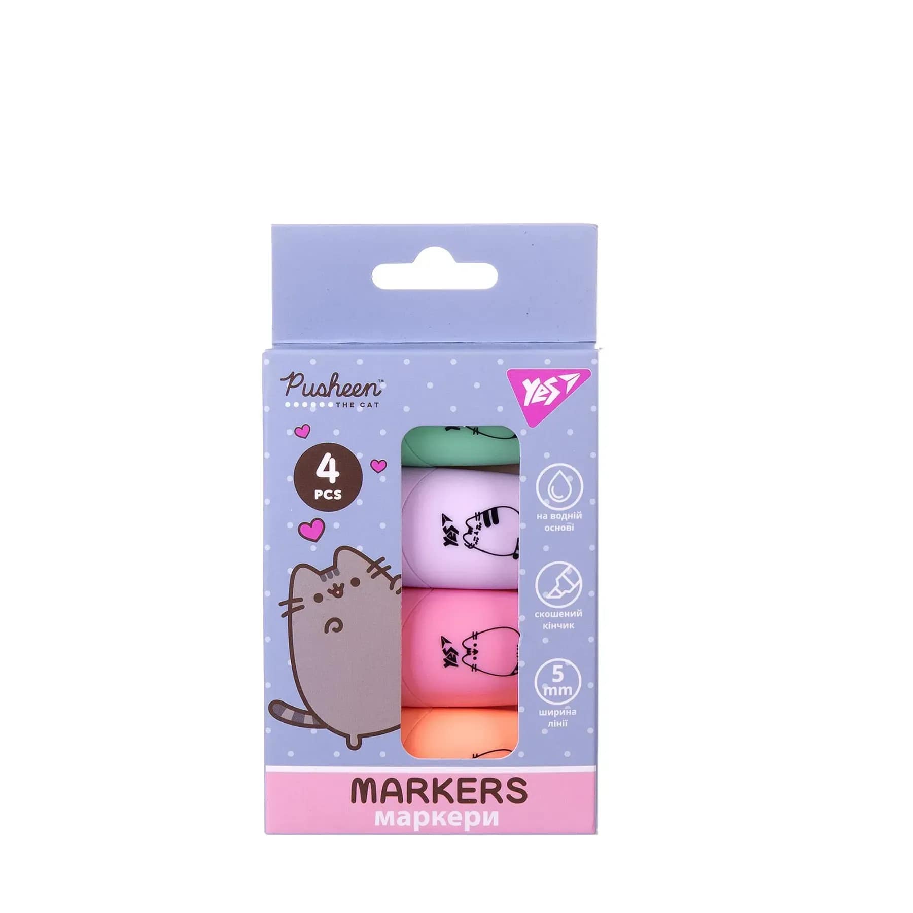 Textmarker 4 rəng / 391094 / Pusheen YES