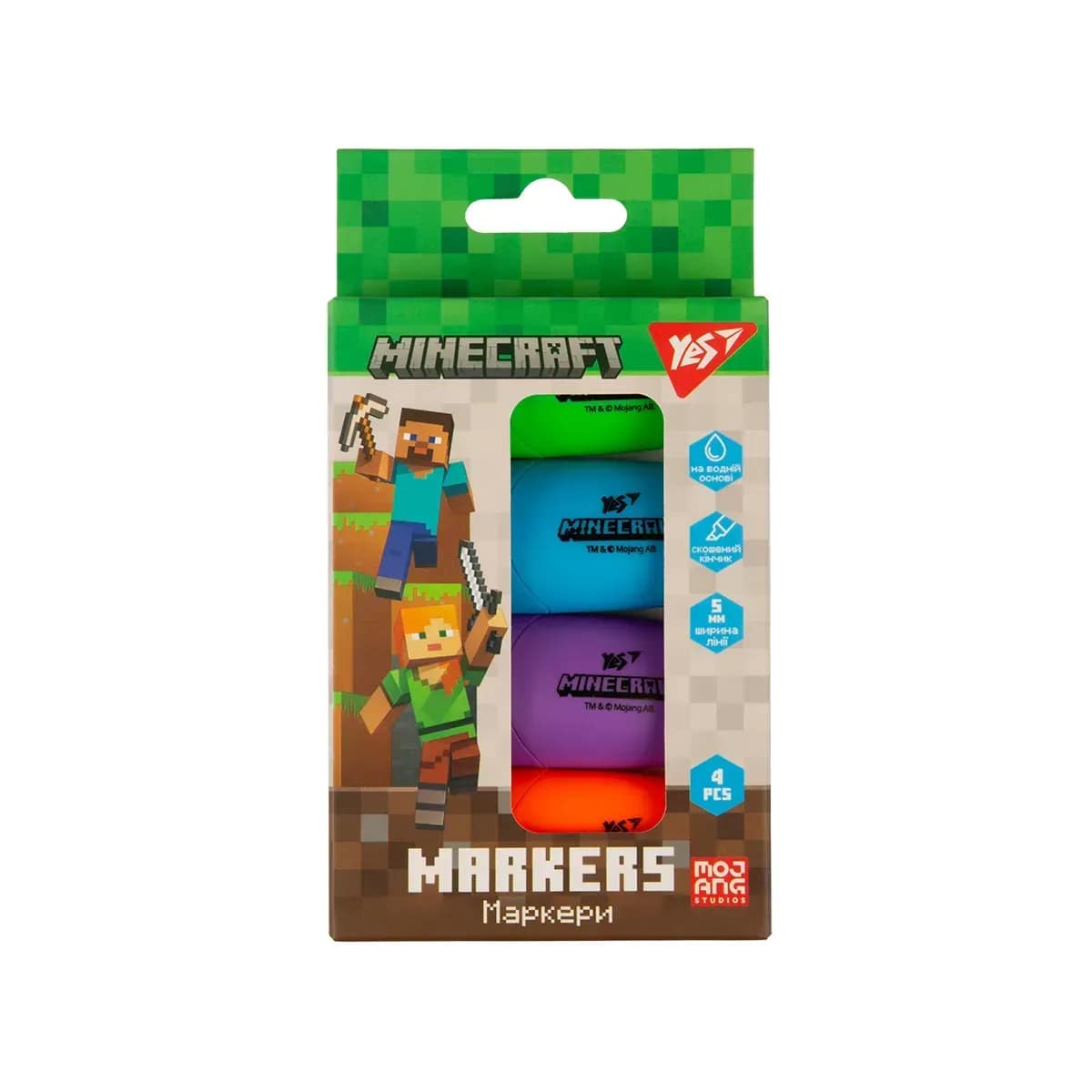 Textmarker 4 rəng / 391095 / Minecraft YES