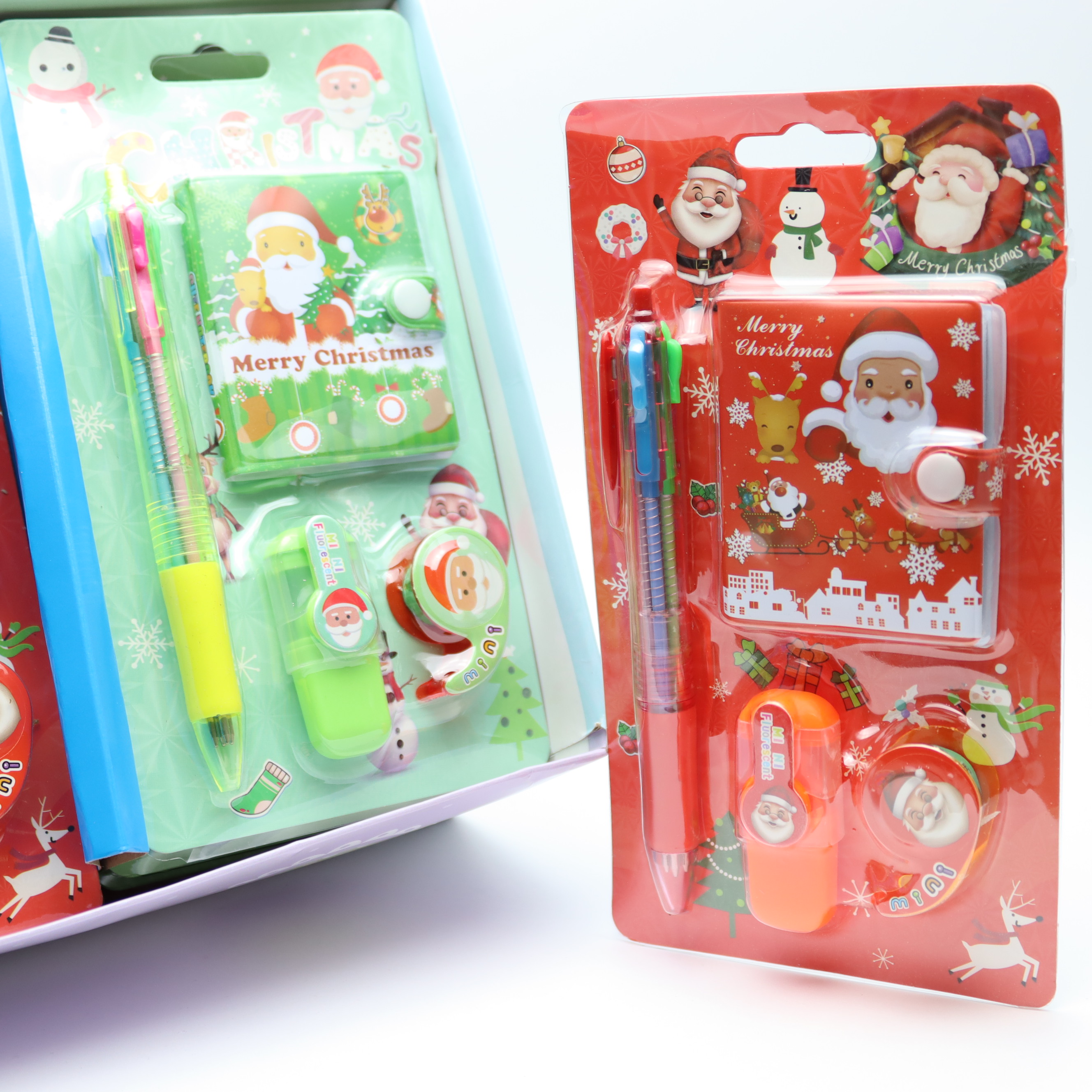 Bloknot + qələm + marker + skoç - yeni il / E006