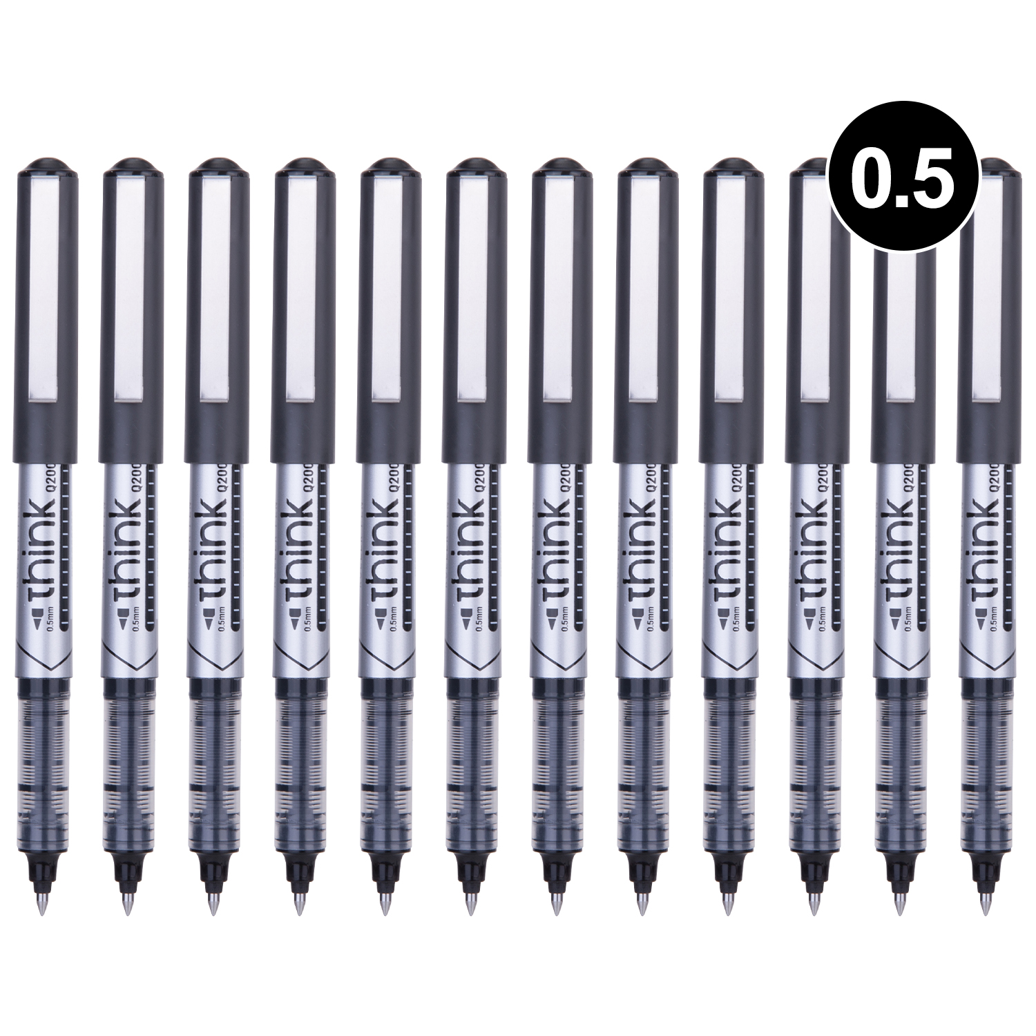 Qələm Deli Q20020 Qara0.5mm