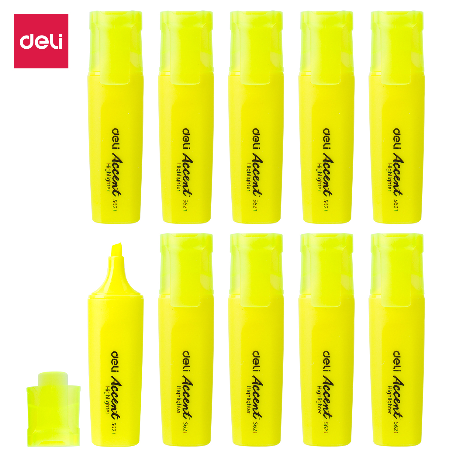 Textmarker yellow / S621 / DELI