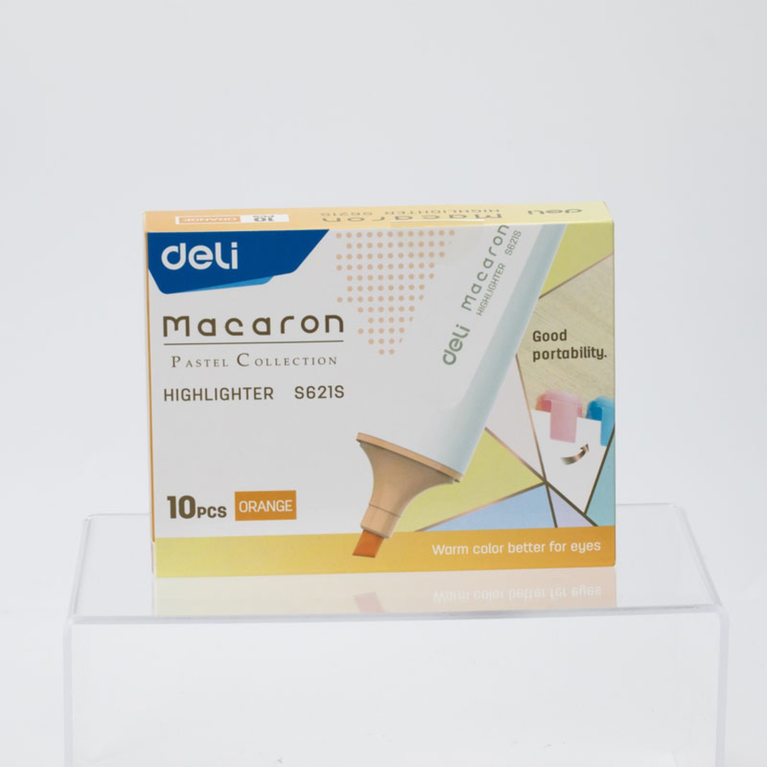 Textmarker Pastel-Orange / S621S / DELI