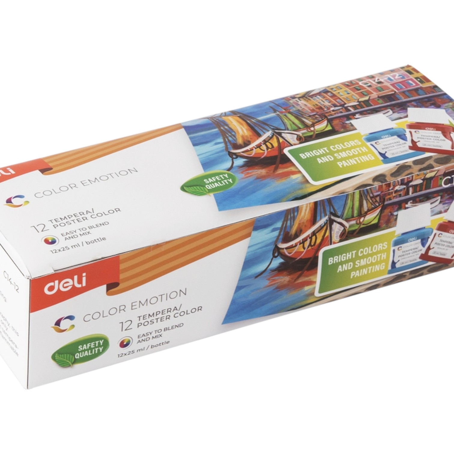 Quaş boya 12 rəng / C14-12 / DELI