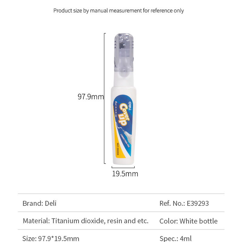 Ağardıcı qələm 4 ml / 39293 / DELI