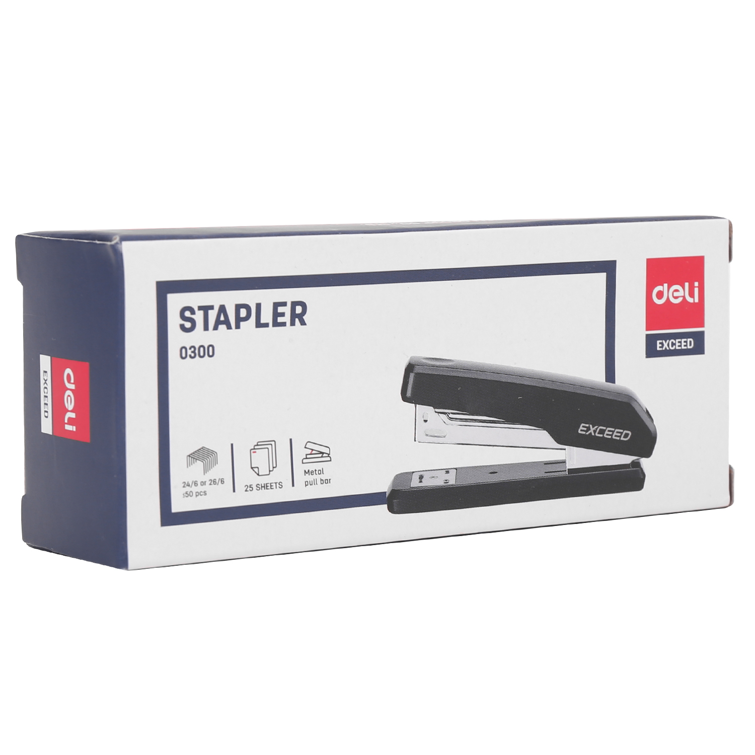 Stepler 0300 DELİ 25v  mavi 24/6
