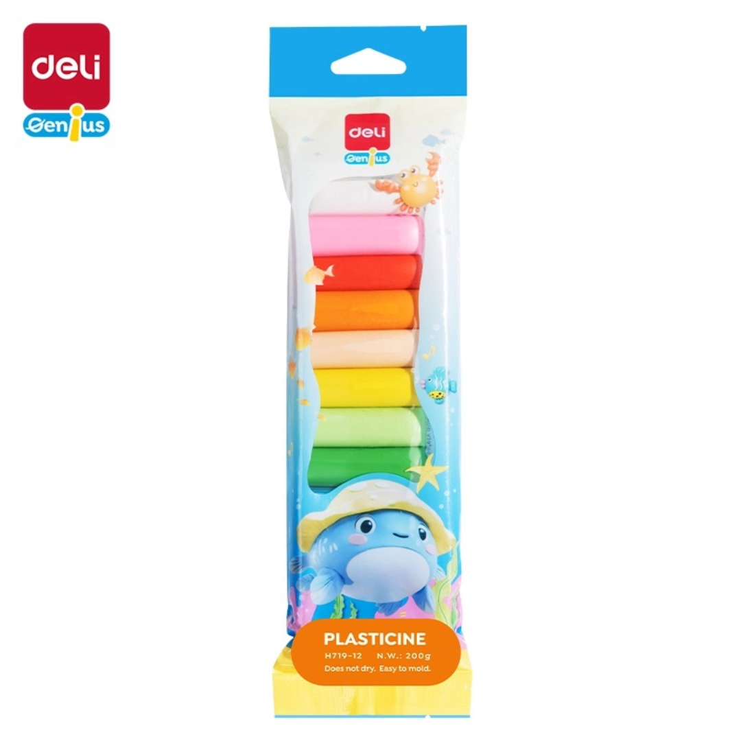 Plastilin 12 rəng / H719-12 / Deli