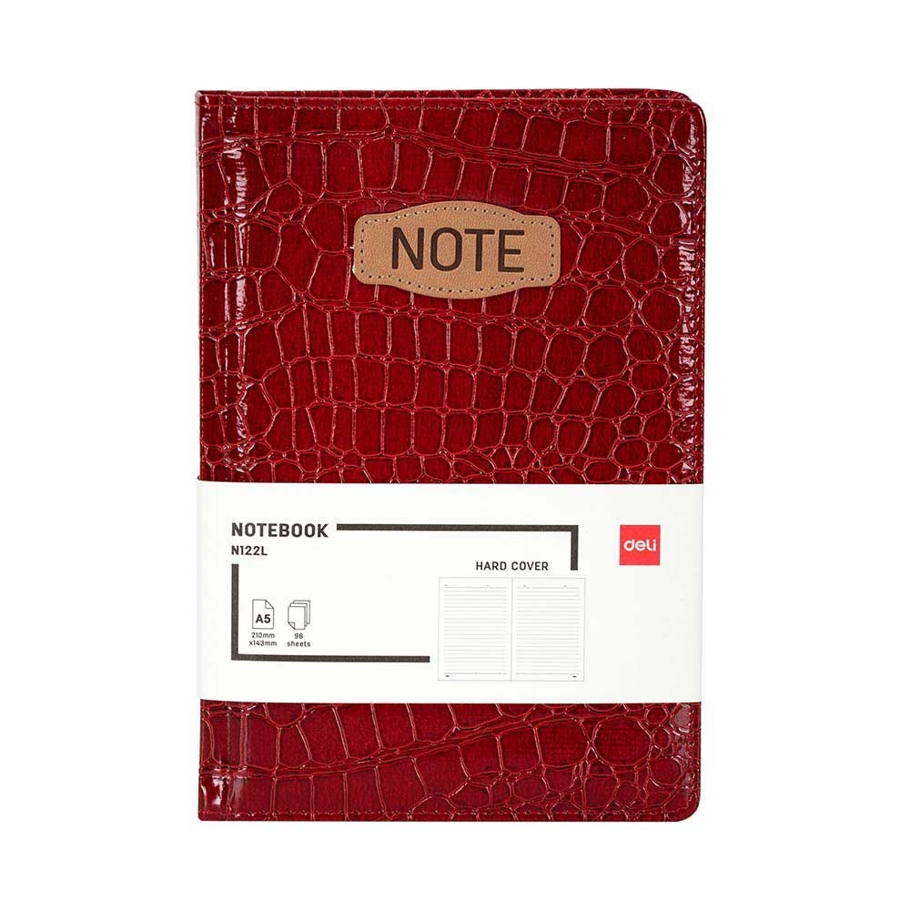 Bloknot Deli N122L A5 96v \ Red