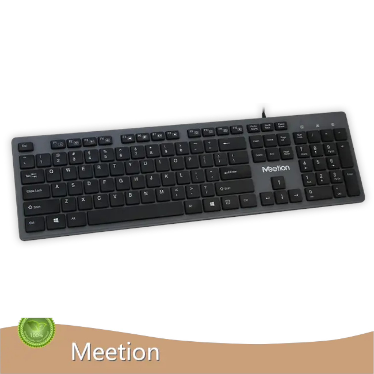 Keyboard / K100 / Black / Meetion
