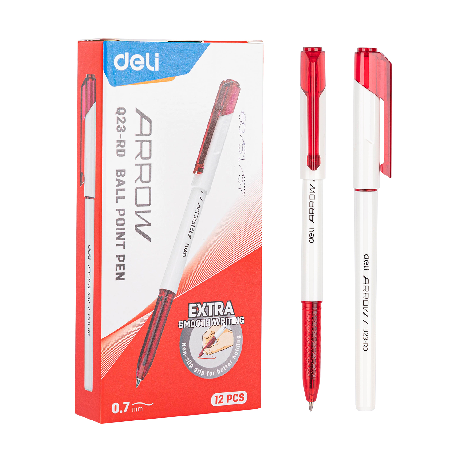Qələm 0.7 mm qırmızı / Q23 -RD / DELI
