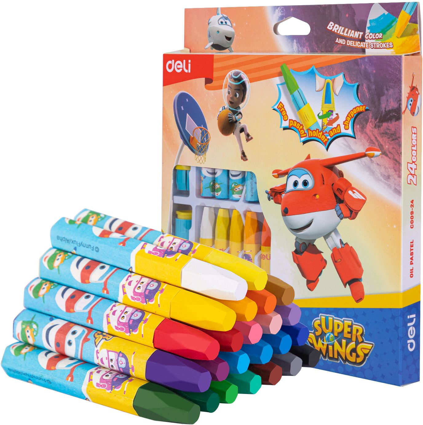 Melki yağlı 24 rəng / C009-24 / DELI