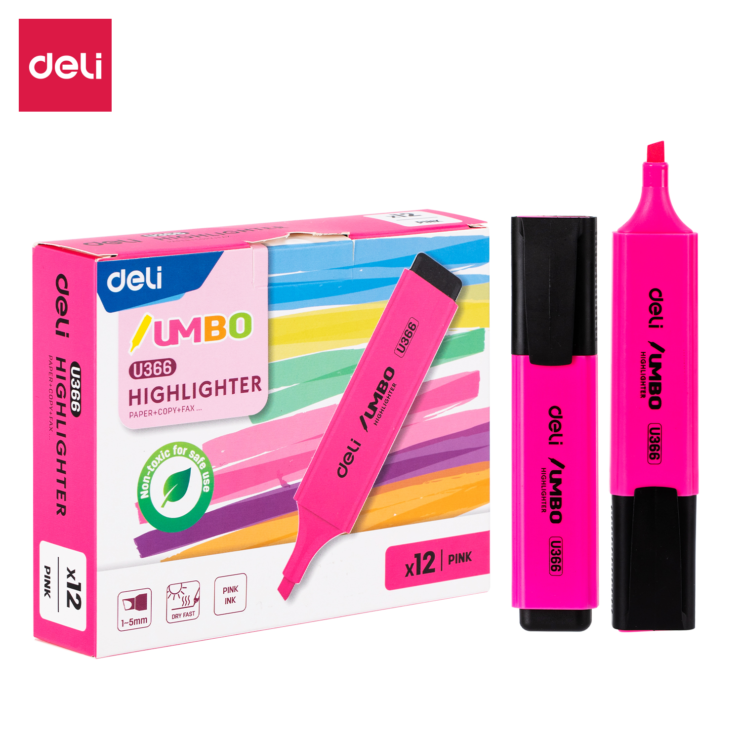 Textmarker / U-366 /  Pink / DELI