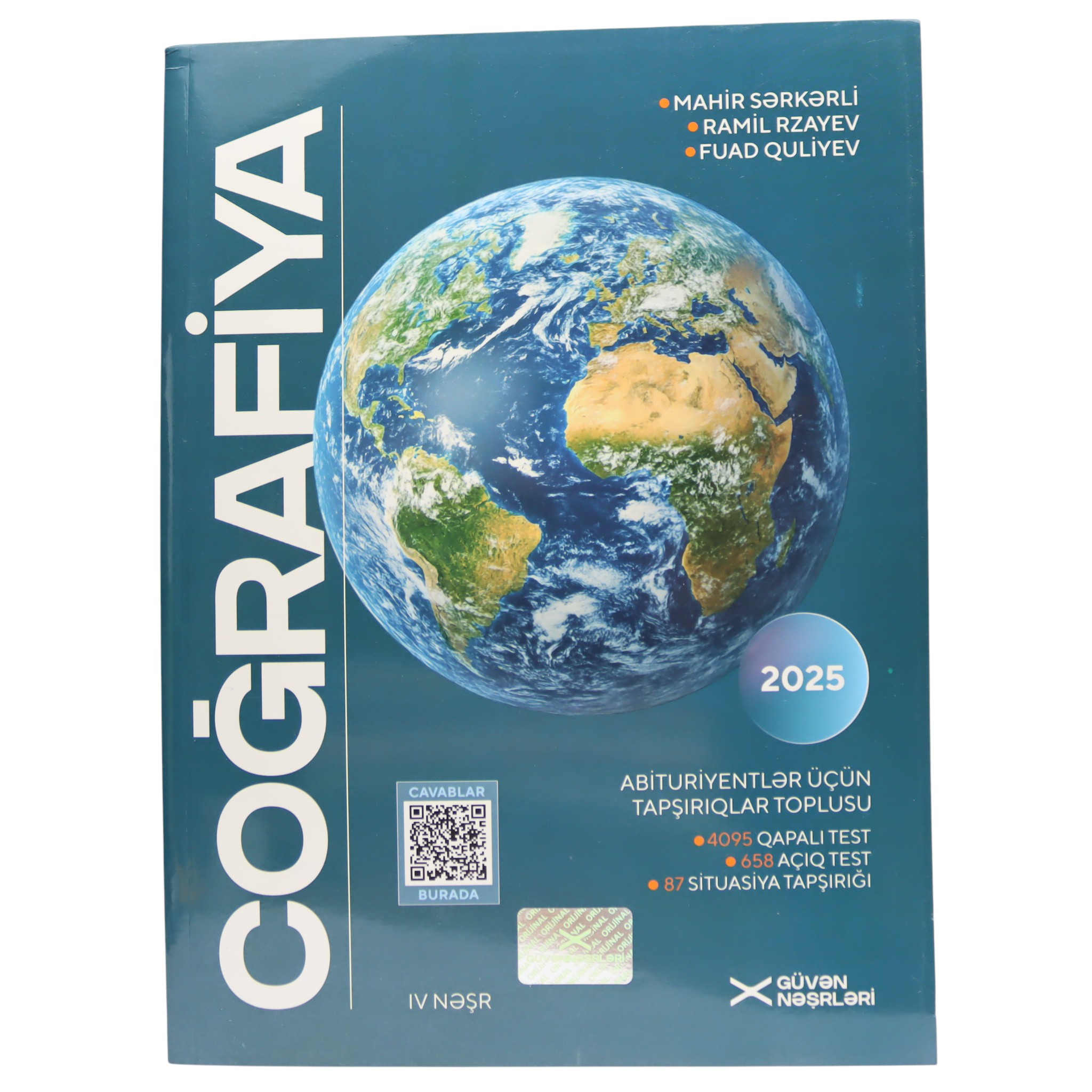 Coğrafiya test toplusu / Ramil R.; Mahir S.; Fuad Q. / Güvən nəşr.