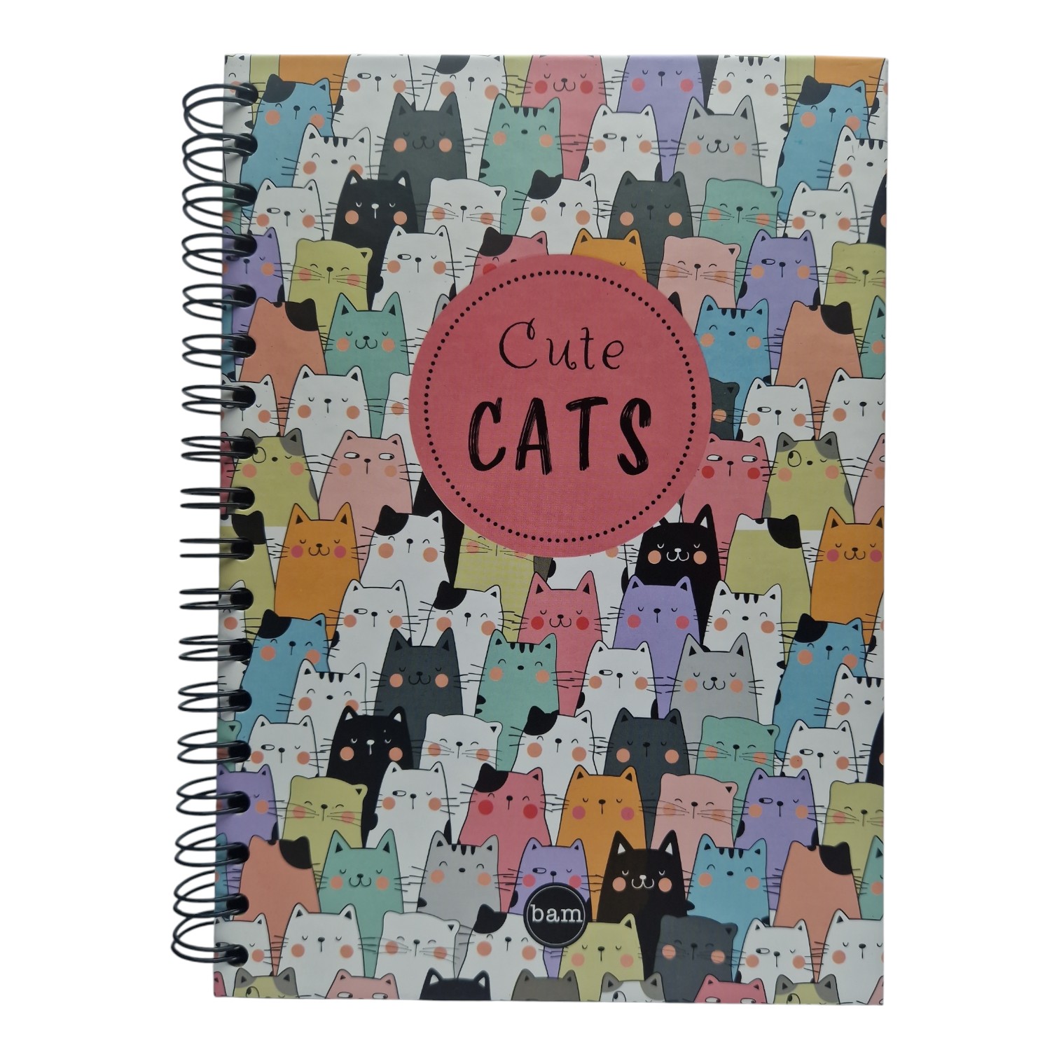 Sketchbook içi qara spirallı 17*24 / Bam