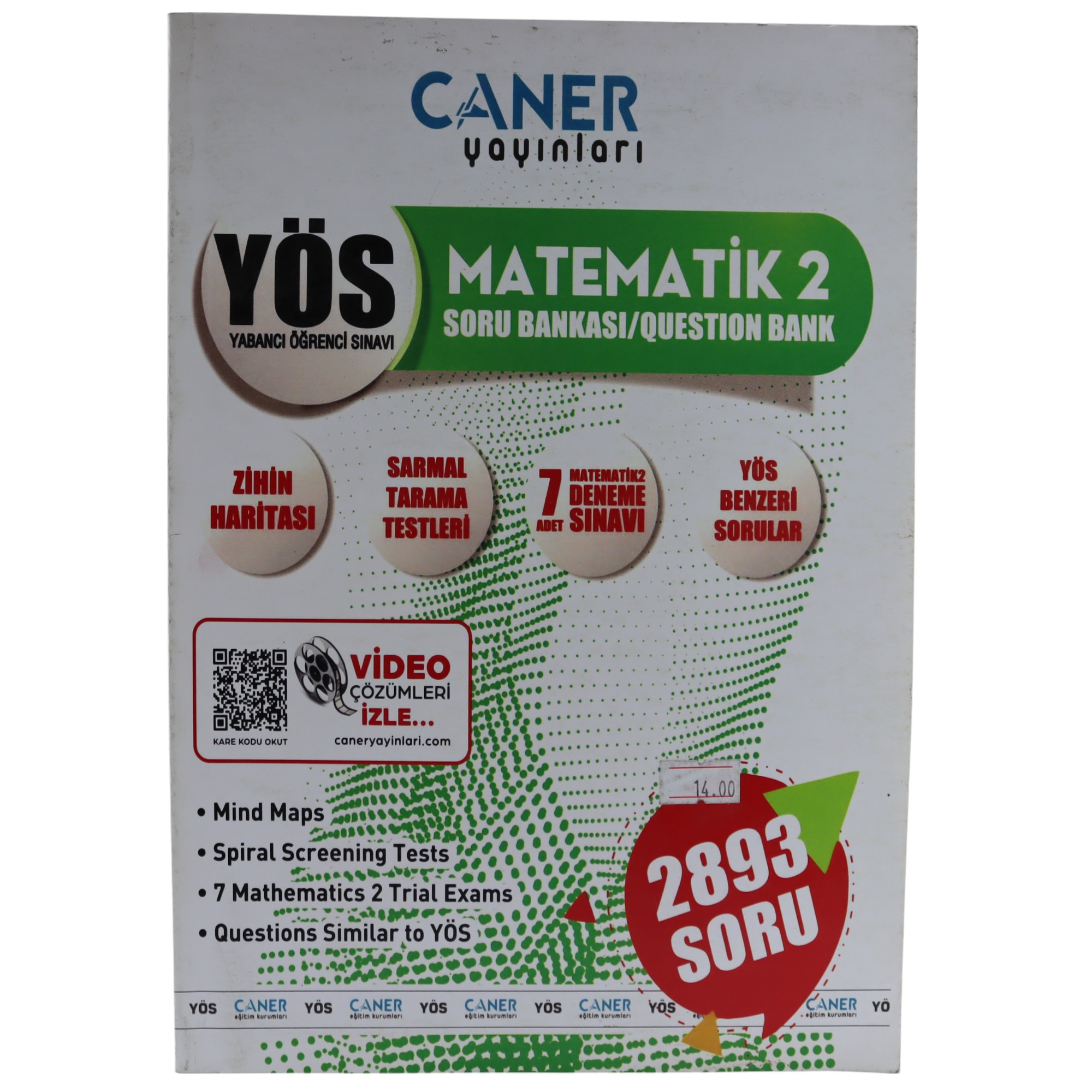 YÖS Matematik 2 - Soru Bankası / Caner Yayınları