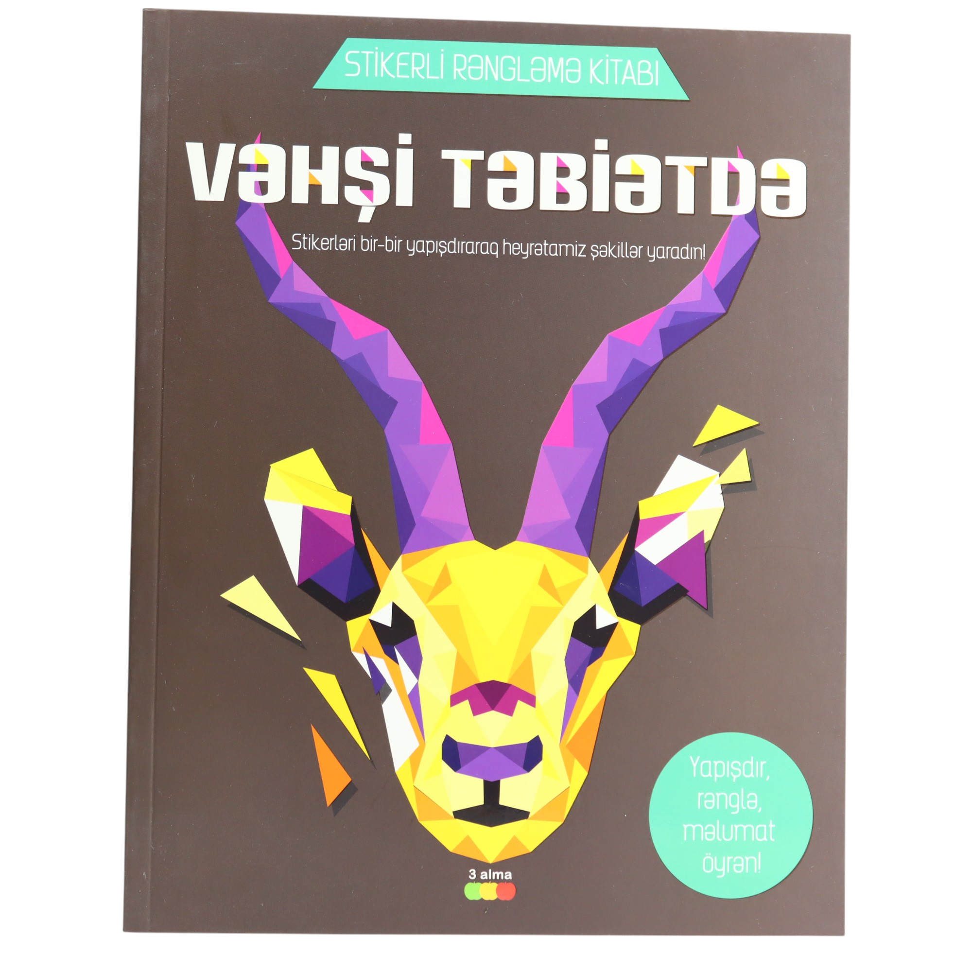 Vəhşi təbiətdə -Stikerli rengleme kitabı