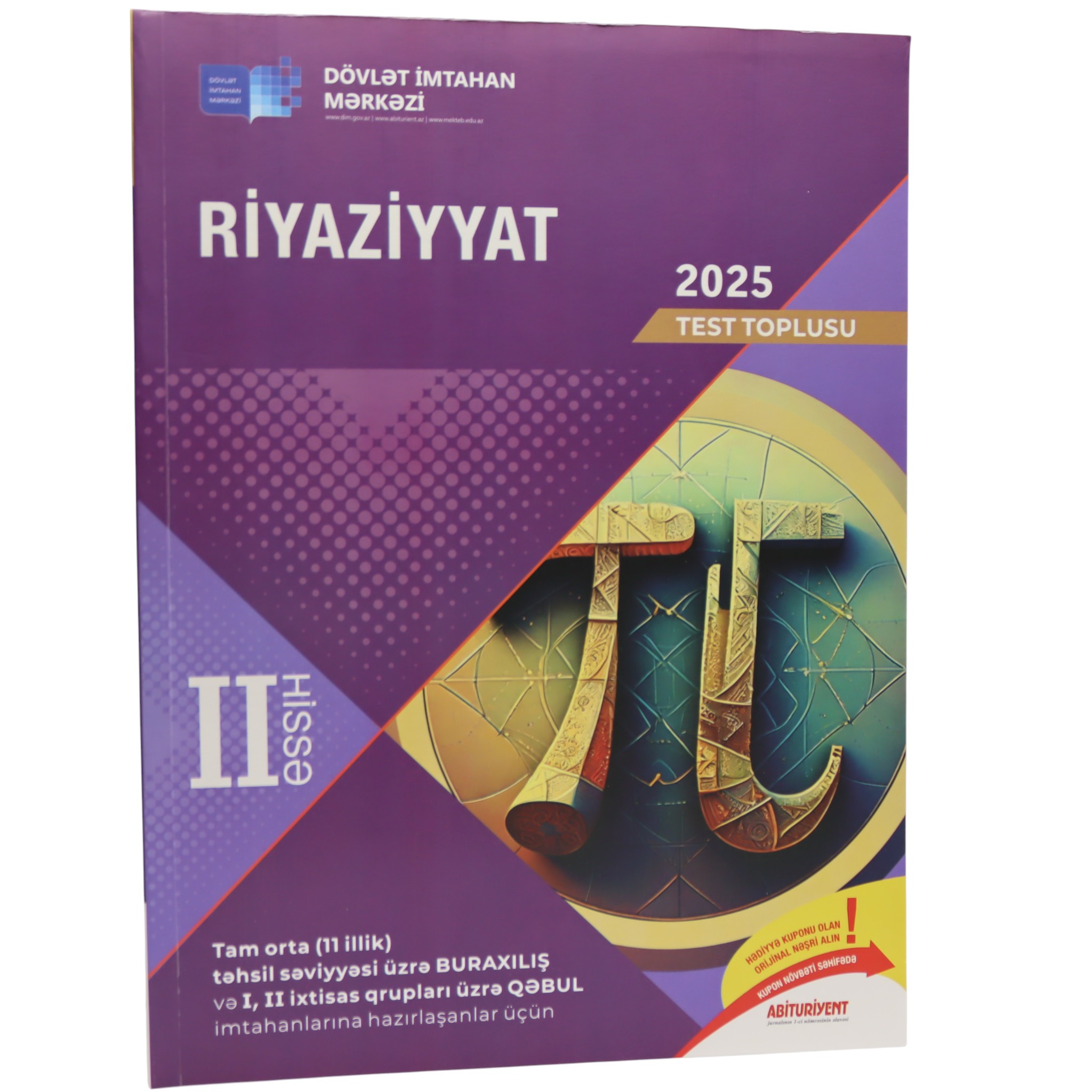 Test Toplusu Riyaziyyat II hissə / Dim